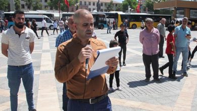 Malatya’da yırttaştan tek kişilik zam protestosu