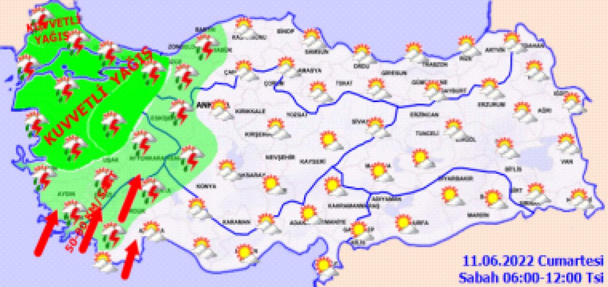 Meteoroloji den kuvvetli yağış ve sel uyarısı #1