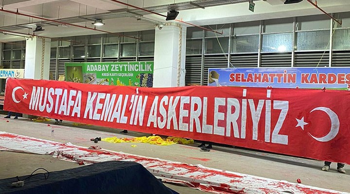 "Mustafa Kemal'in askerleriyiz" pankartına TFF'den yasak
