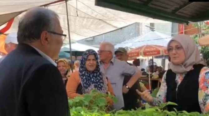 Pazarcı, CHP'li Bülbül'e yaşadığı zorlukları dile getirdi