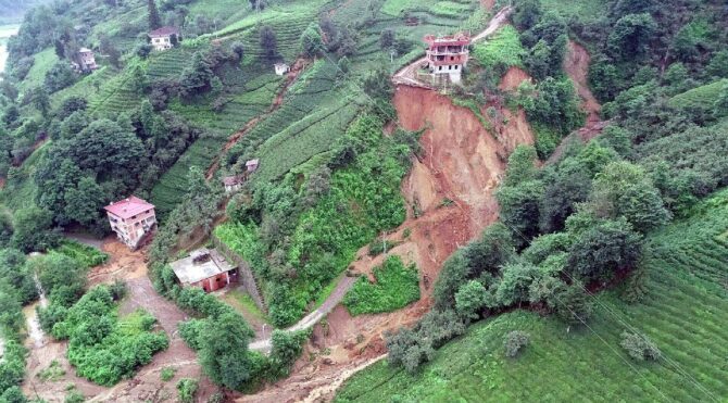 Trabzon'un yüzde 16'sı afet riski altında