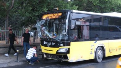 Üsküdar'da otobüs kazası