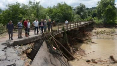 10 köye ulaşımı sağlayan Çatak Köprüsü'nde büyük hasar