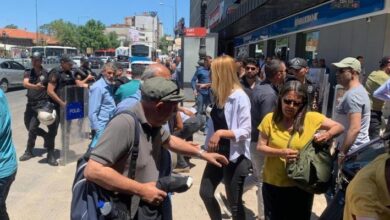 Ankara'da gazetecilerin açıklamasına polis müdahalesi: 3 gözaltı