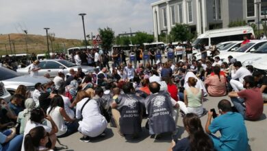Ankara'da sağlık emek ve meslek örgütlerinin anmasına polis engeli