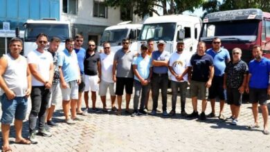 Bodrum’da su taşıma kamyonları kontak kapattı