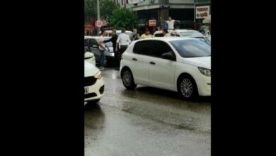 Bursa'da kaza sonrası ortalık karıştı