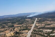 Çanakkale’de kaza yapan araç orman yangınına neden oldu