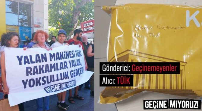 “Geçinemiyoruz” diyenler Kadıköy'de eylem düzenledi