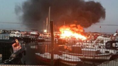 İstanbul'da 7 tekne cayır cayır yandı