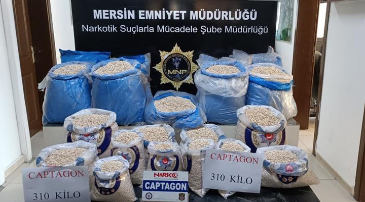 Bakan Soylu: Mersin'de 310 kilogram uyuşturucu hap ele geçirildi