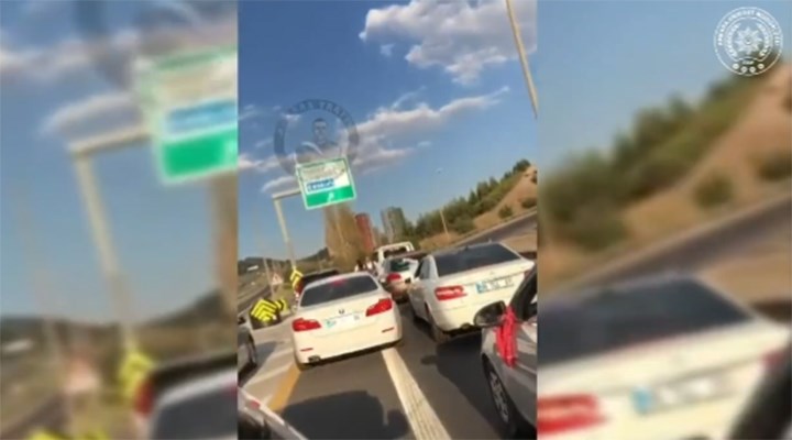 Esenboğa Yolu'nda ambulansa yol vermeyen sürücülere ceza