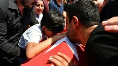 Gaziantep'teki faciada yaşamını yitiren itfaiyeciler için tören