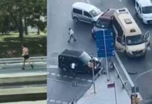 İstanbul'da silahlı kavga sonrası kaza!