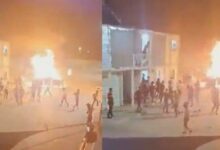 Kahramanmaraş'ta Suriyeliler konteynerleri ateşe verdi