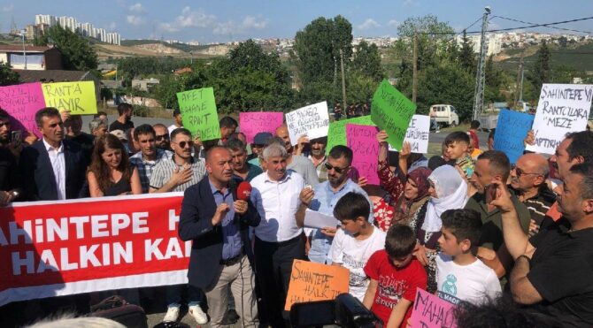 Mahalle halkından “Kanal İstanbul” sürgününe karşı eylem